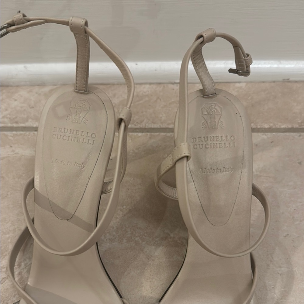 Brunello Cucinelli Tan Heeled Shoes - Picture 5 of 5